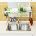 Adjustable 2019 New Arrival Good Quality Kitchen Sink Dish Drainer Organizer Stainless Steel Drying Dish Rack